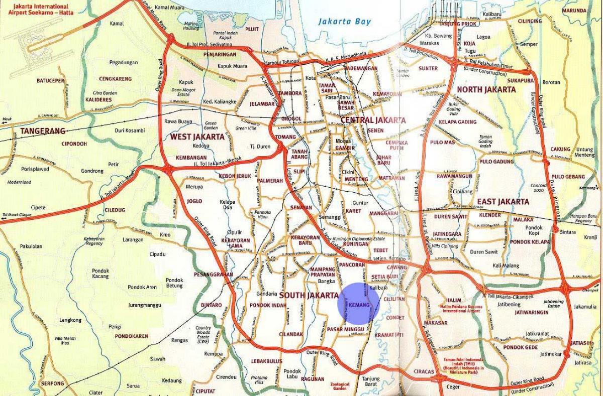 Karte von kemang Jakarta