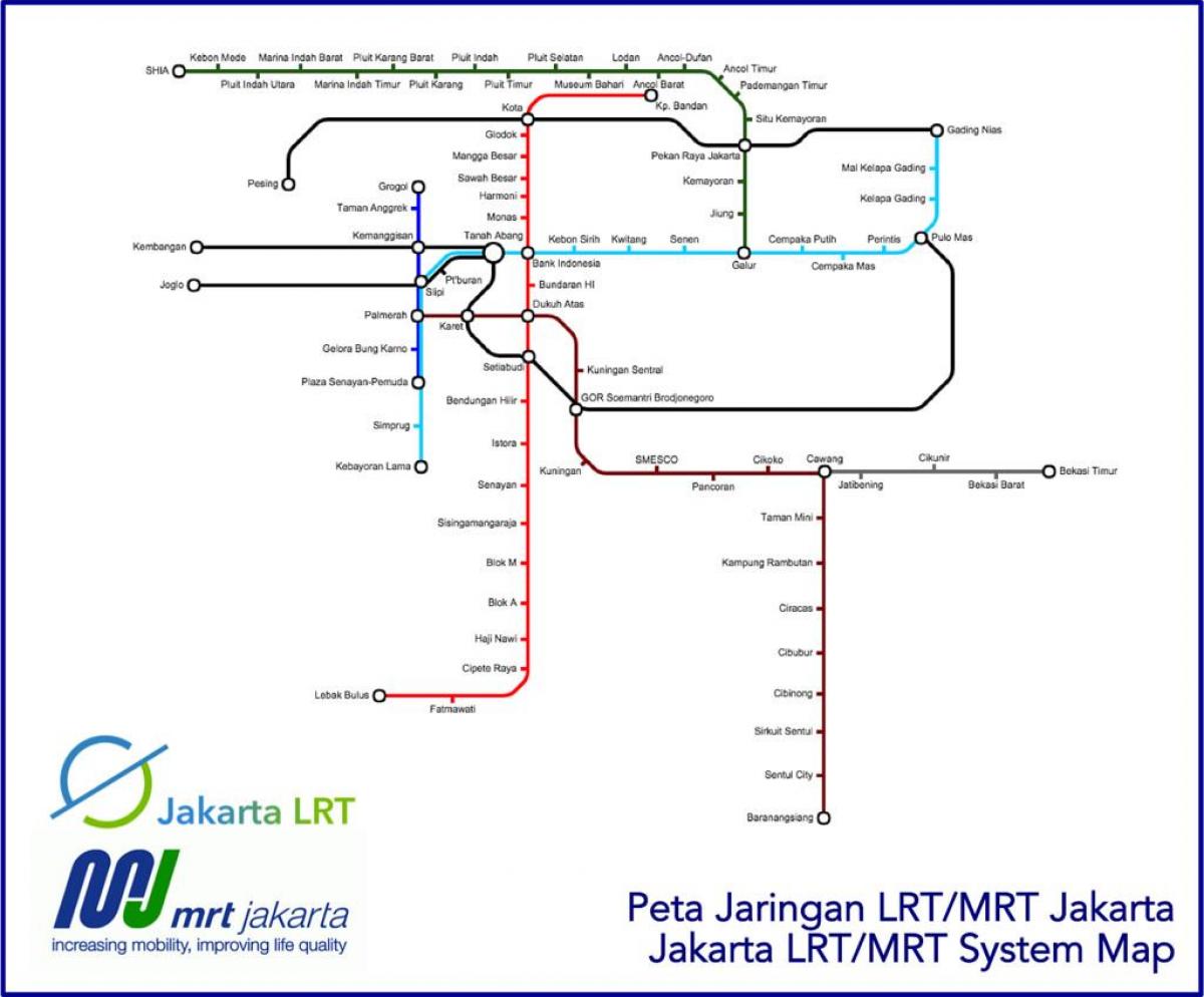 Jakarta lrt-Karte