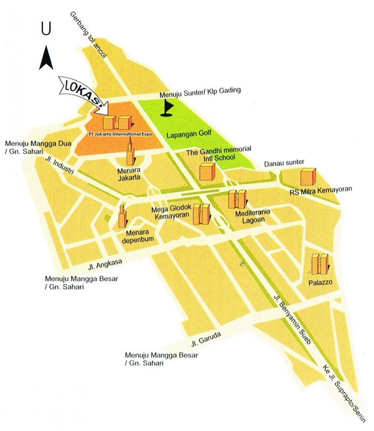 Karte von pt Karte jakar