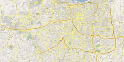 Karte von Jakarta Straße