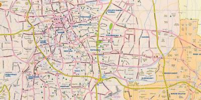 Karte von Jakarta street