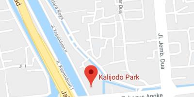 Karte von kalijodo Jakarta